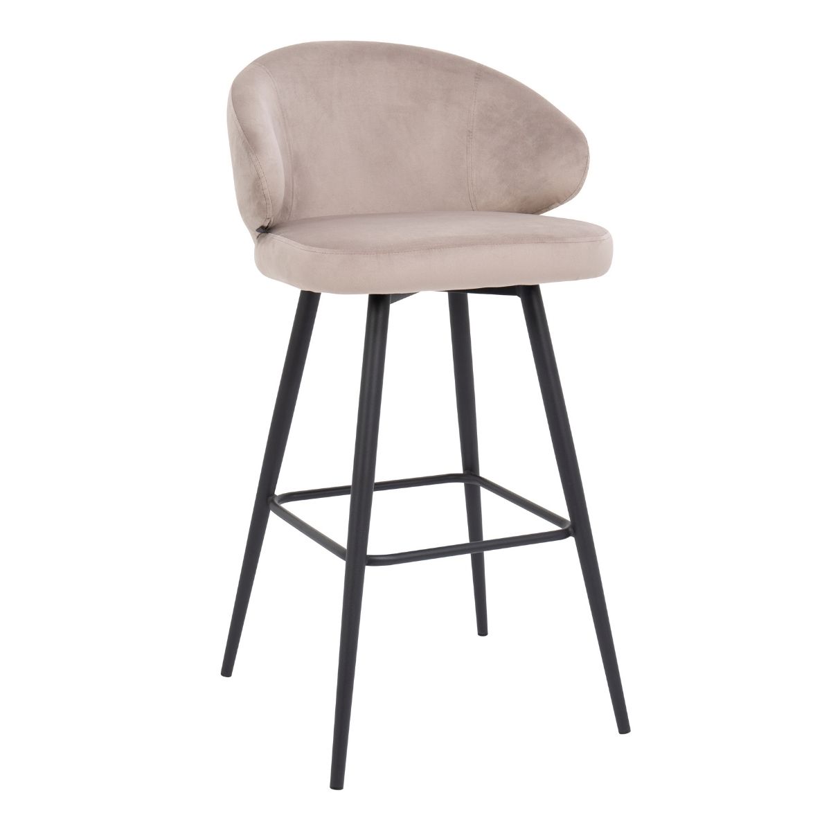 DL FLORENTINA Beige elegant Upholstered indoor bar stool